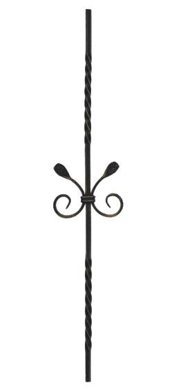 Decorated rod 12x12, h950mm