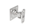 Adjustable hinge with anchoring flange, INOX, M16