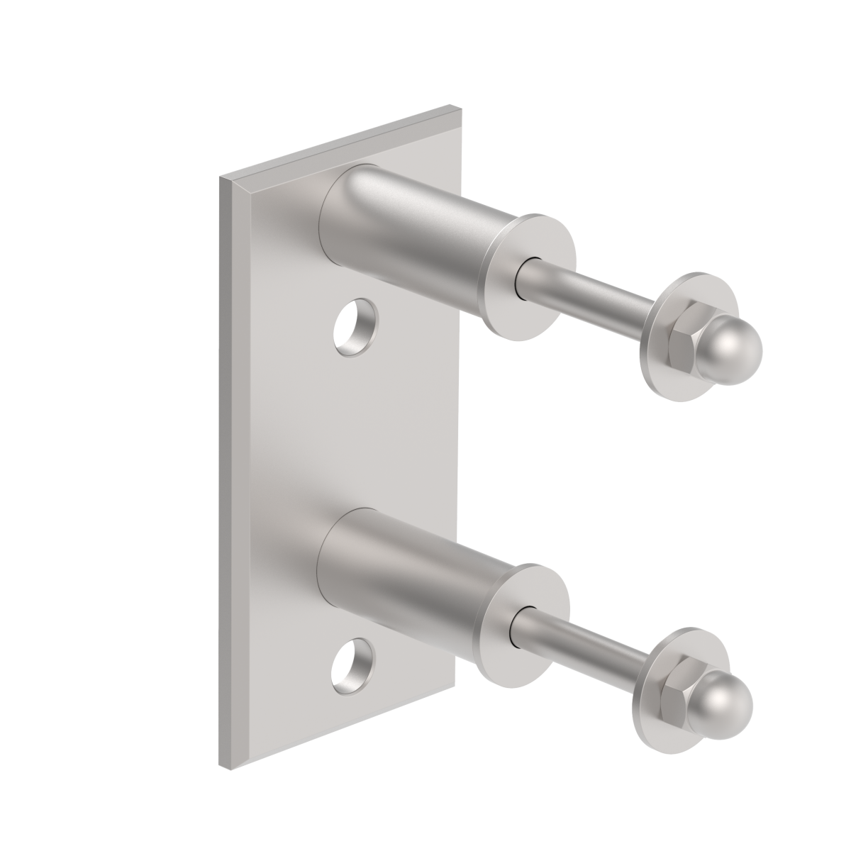 Rectangular side anchoring AISI304, 120x60x51/40x4