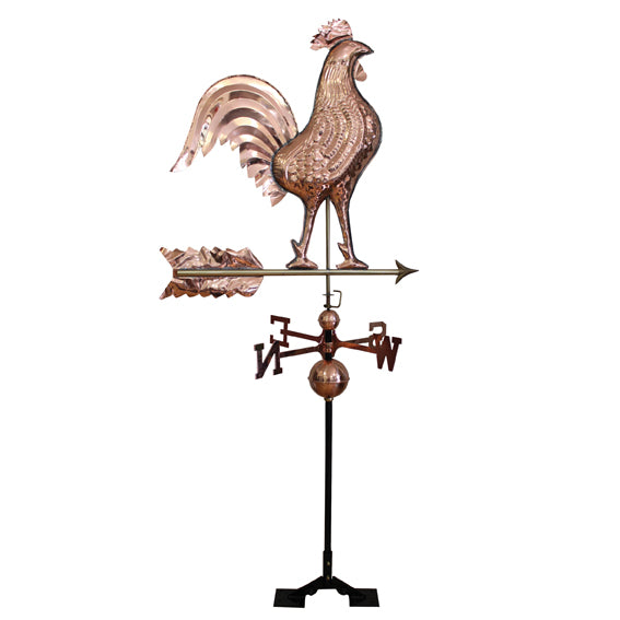 Roof decoration - rooster 1300x650mm, Cu