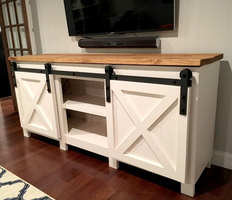 sliding barn door hardware - mini - "Rhombus"