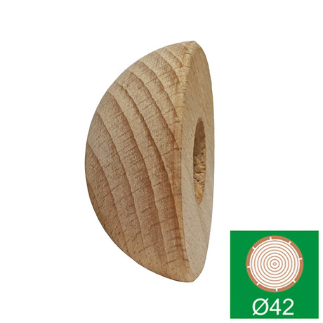 Oak half-ball end cap DUB (OAK)