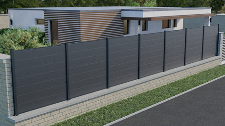 WPC Fence Board Gray 258x20x1830mm
