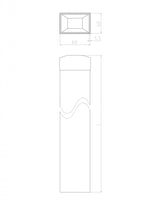Stĺpik 60x40mm ZnPVC 1800mm antracit
