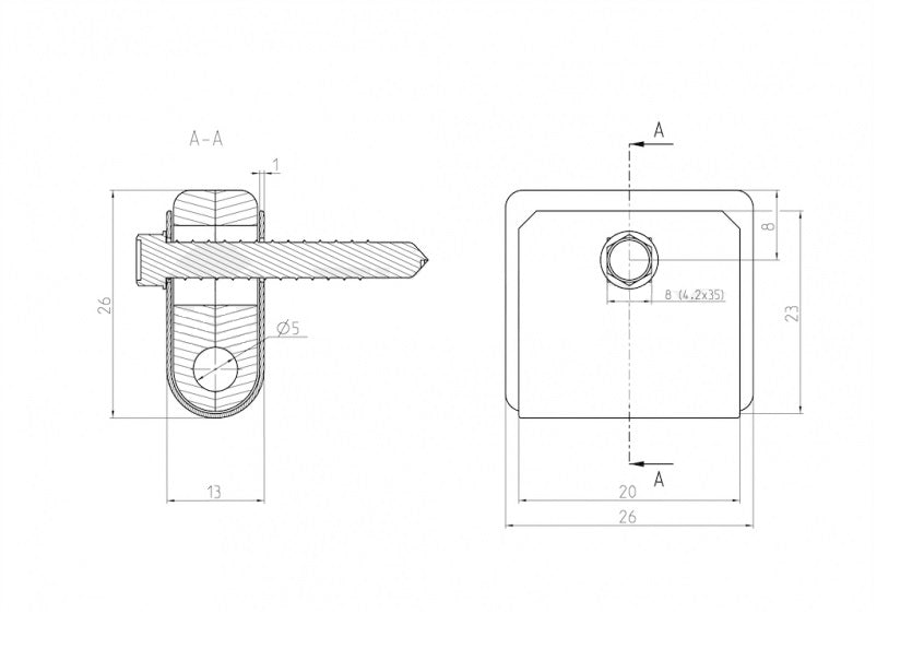 Univerzálna príchytka ZnPVC zelená